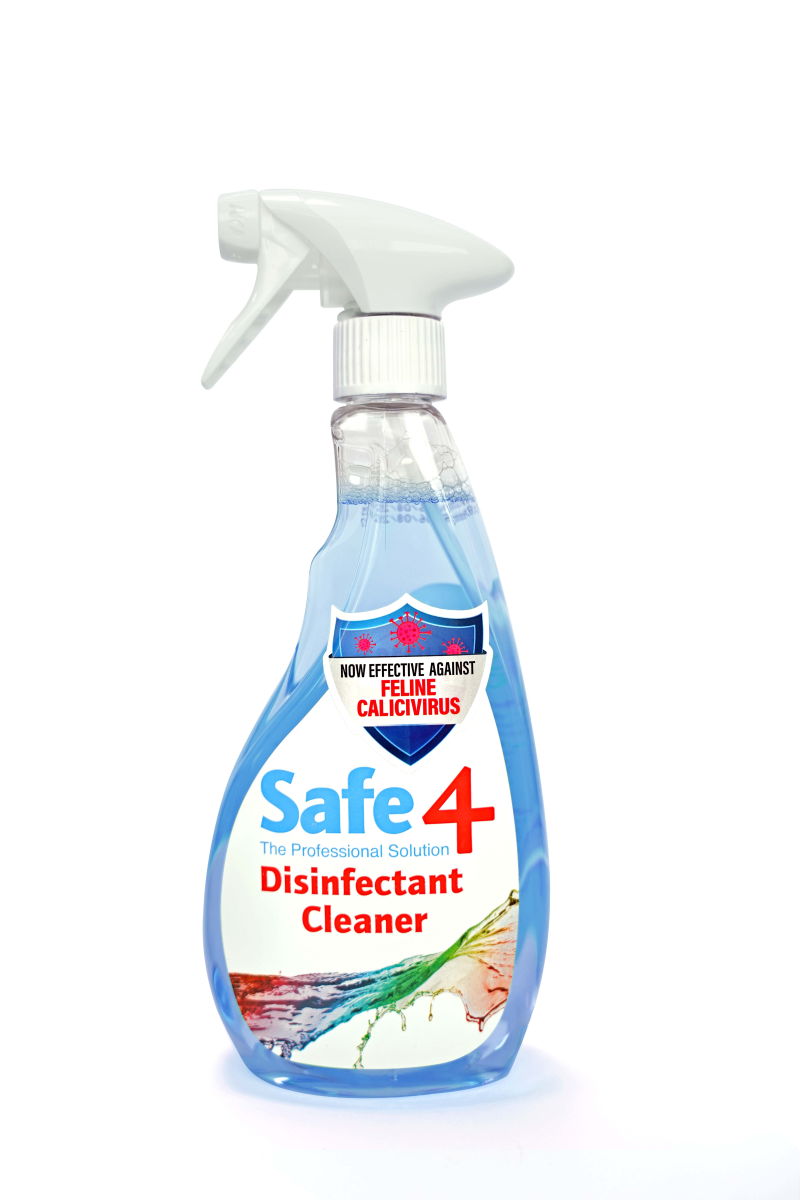 Safe4 Disinfectant Pre-Diluted Spray 1:10 Dilution, Freshmint Scent, Enhanced Formula, 500 ml