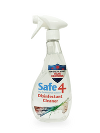 Safe4 Disinfectant Pre-Diluted Spray 1:10 Dilution, Odourless, Enhanced Formula, 500 ml