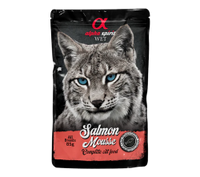 Thumbnail for Salmon Mousse for Cats, 24 x 85 g Pouches