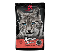 Thumbnail for Salmon Mousse for Cats, 24 x 85 g Pouches