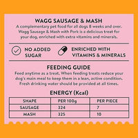 Wagg Sausage & Mash Pork & Potato Tasty Bites Oven Baked Dog Treats 125g - 125g