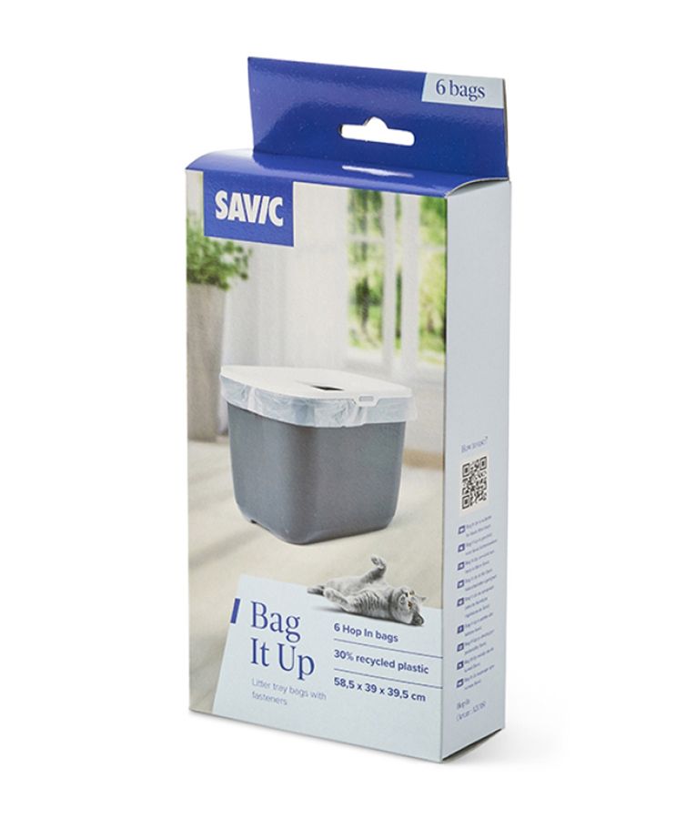 Savic Bag It Up Hop In Cat Litter Tray Liner 6pcs -