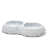 Thumbnail for Savic Delice Double Cat Bowl Marble - Black/Gold 0.2l