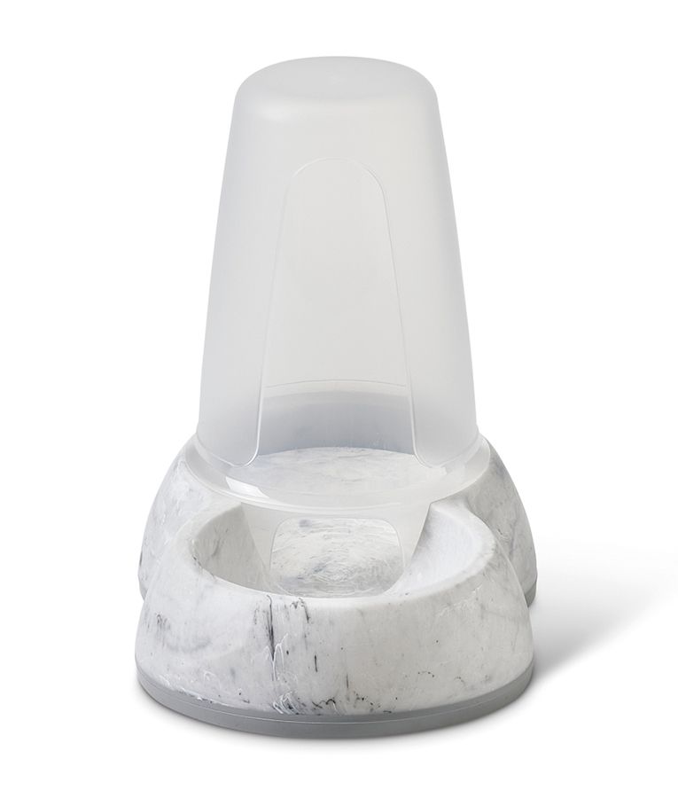 Savic Loop Pet Food Store Dispenser Marble - Grey 3.0l