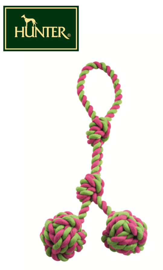 Hunter Double Rope Ball Dog Toy -