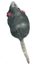 Flamingo Furry Shorthaired Mouse Grey Cat Toy 5cm - OS