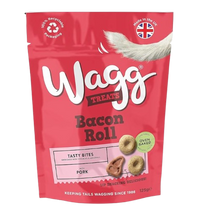 Wagg Bacon Roll Pork Tasty Bites Oven Baked Dog Treats 125g - 125g