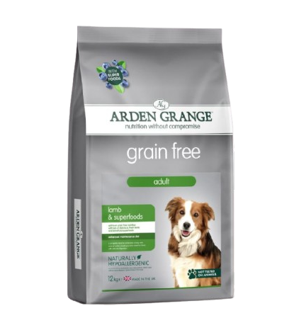 Arden Grange Grain Free Adult Lamb & Superfoods Dry Dog Food - 12kg