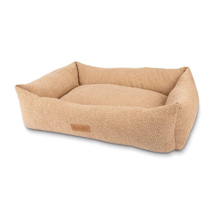 Scruffs Boucle Box Dog Bed - Desert Brown Small