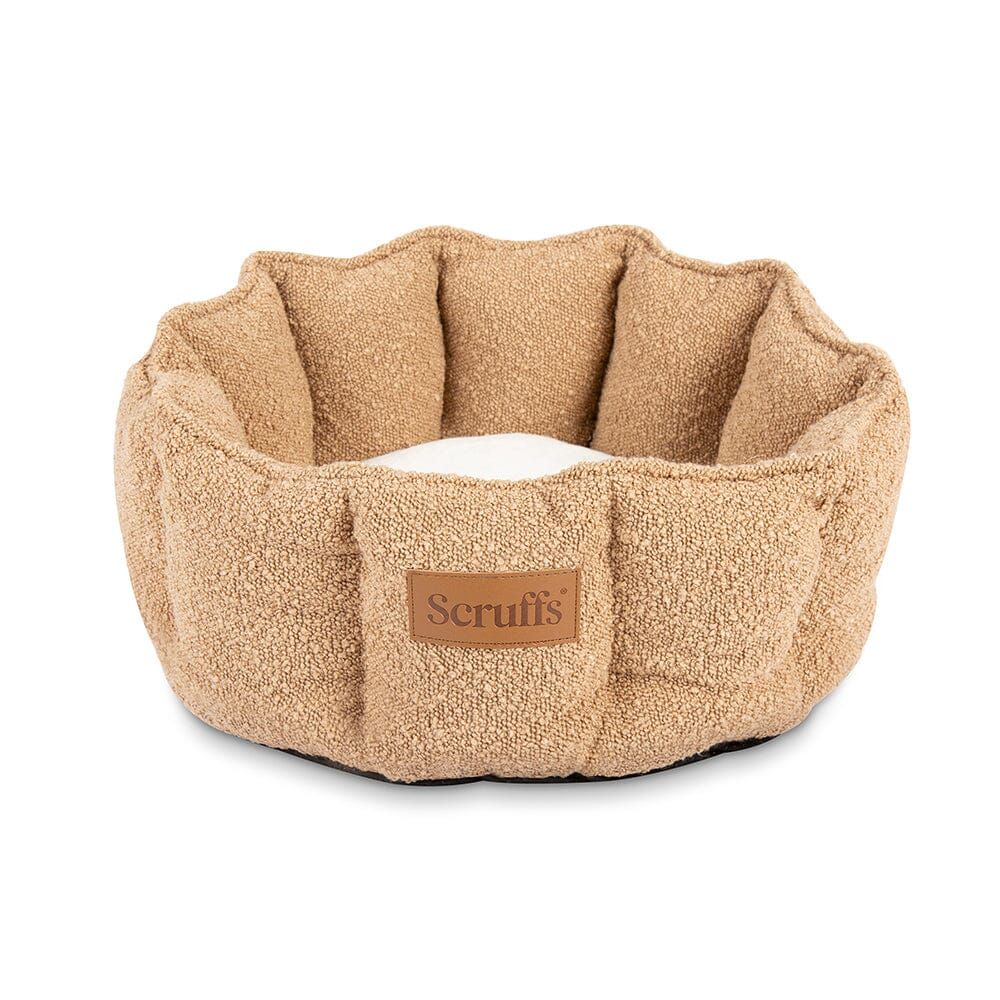 Scruffs Boucle Cat Bed - Desert Brown