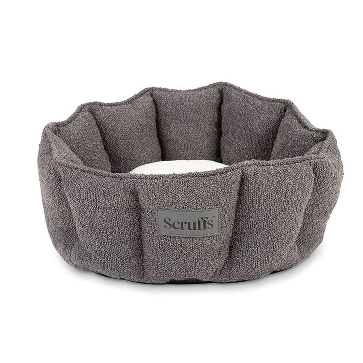 Scruffs Boucle Cat Bed - Slate Grey