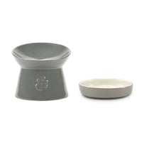 Thumbnail for Scruffs Classic Raised Feeder Cat Bowl - Grey 12cm