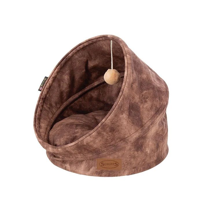 Scruffs Kensington Cat Bed - Chocolate