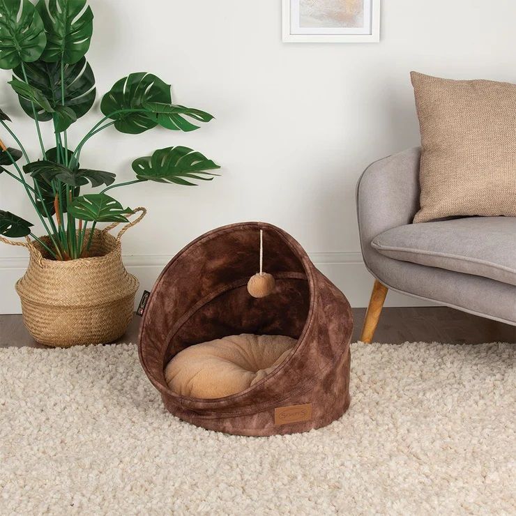 Scruffs Kensington Cat Bed - Chocolate