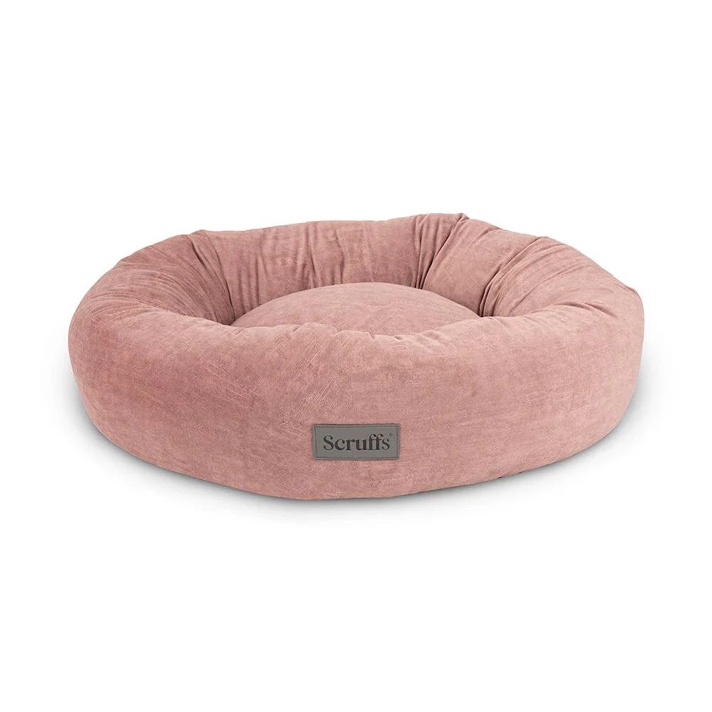 Scruffs Oslo Donut Dog Bed - Blush Pink Medium