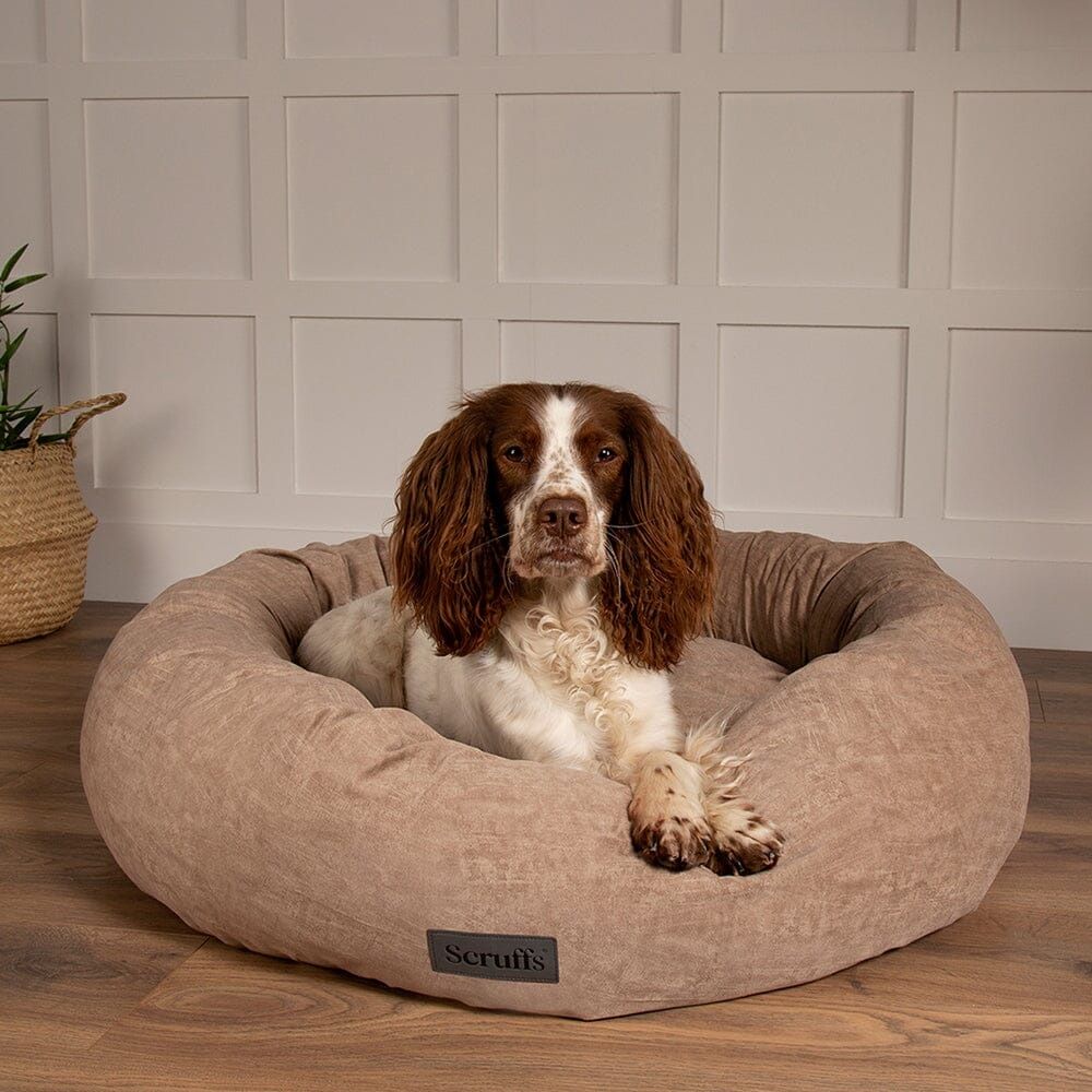 Scruffs Oslo Donut Dog Bed - Desert Sand Medium