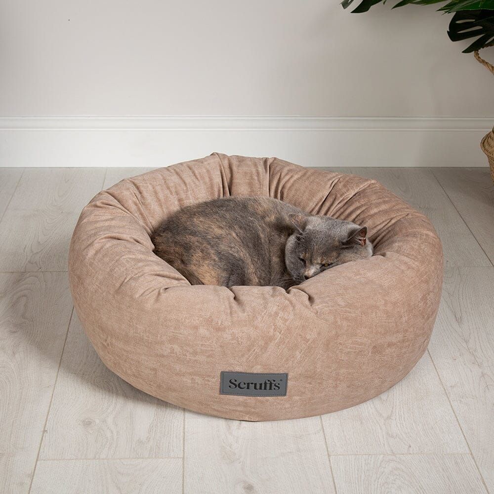 Scruffs Oslo Donut Dog Bed - Desert Sand Medium