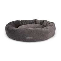 Thumbnail for Scruffs Oslo Donut Dog Bed - Stone Grey Medium