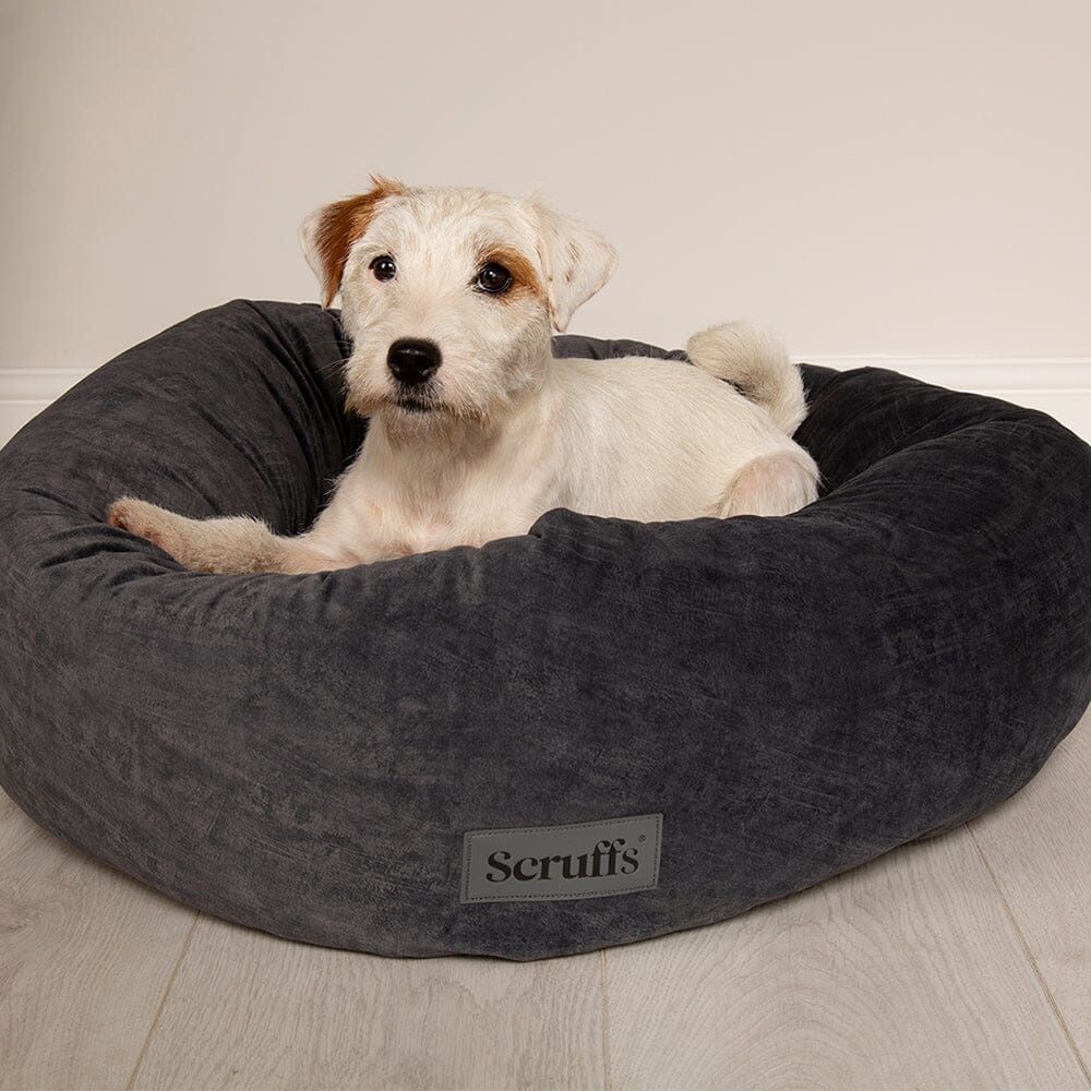 Scruffs Oslo Donut Dog Bed - Stone Grey Medium