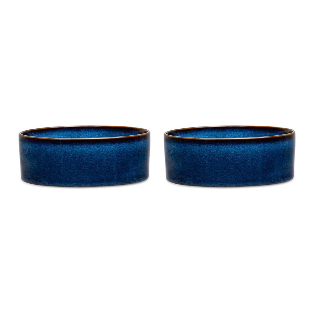 Scruffs Reactive Glaze Dog Bowl - Midnight Blue 15cm