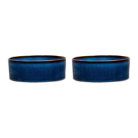 Thumbnail for Scruffs Reactive Glaze Dog Bowl - Midnight Blue 13cm