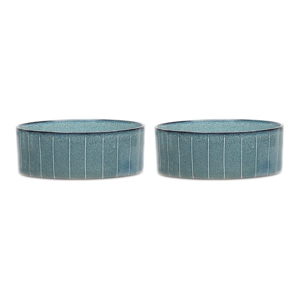 Scruffs Reactive Glaze Dog Bowl - Midnight Blue 13cm