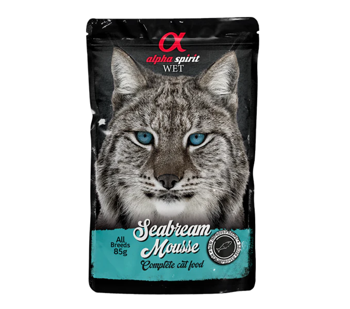 Seabream Mousse for Cats, 24 x 85 g Pouches