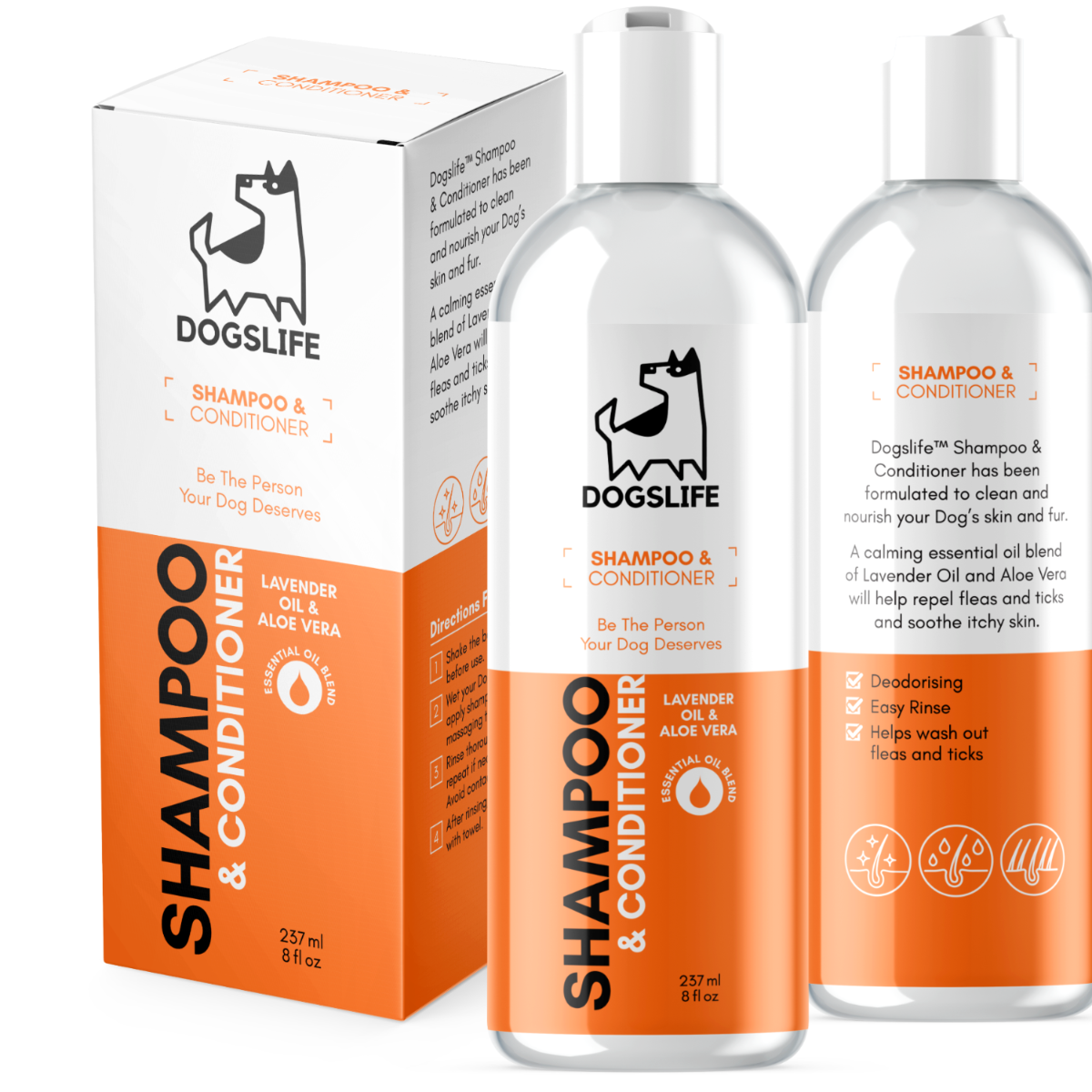 DogsLife Dog Shampoo & Conditioner 237ml - 237ml