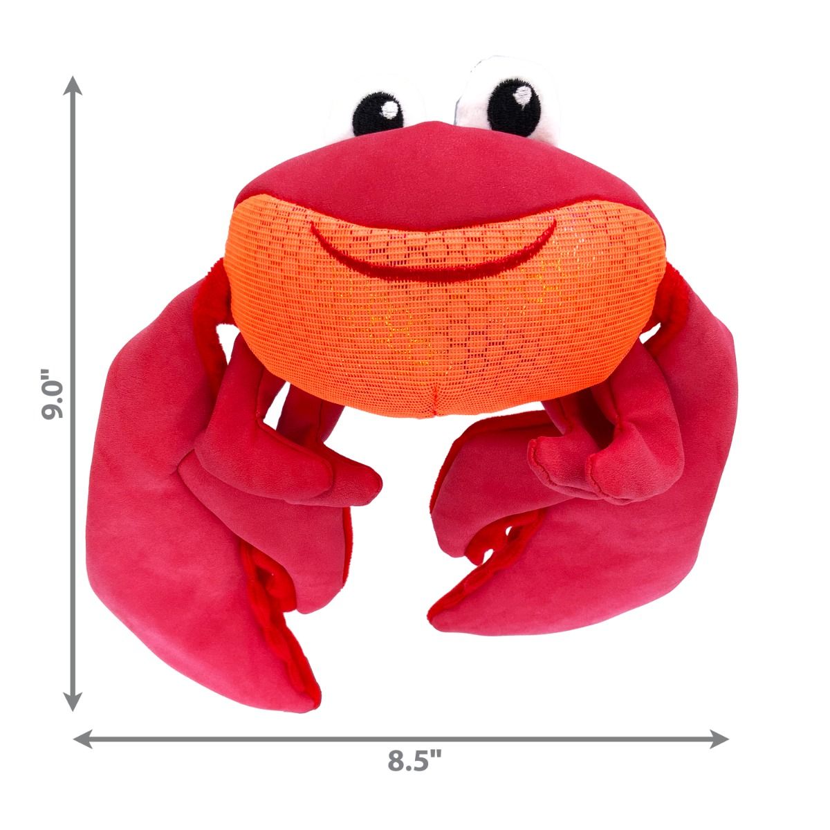 Kong Shakers Shimmy Crab Plush Dog Toy - Medium