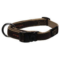 Thumbnail for Rogz Bronze Bone Dog Collar - Large