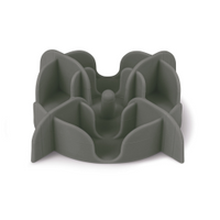 Thumbnail for Silicone Slow-Feeding Bowl Insert Grey, Small