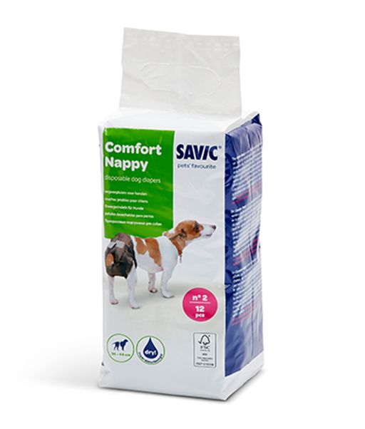 Savic Comfort Nappy Disposable Dog Diaper - SIZE 2