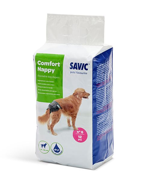 Savic Comfort Nappy Disposable Dog Diaper - SIZE 6