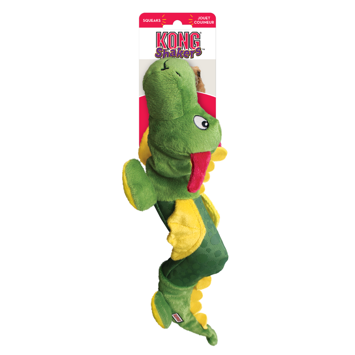 Kong Shakers Dragon Plush Squeaker Dog Toy - L/XL