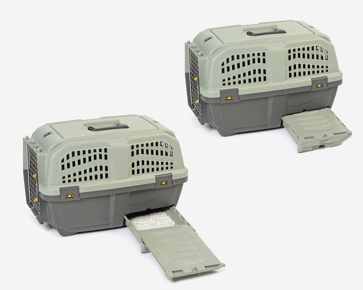 Skudo Cat Travel with Litter Tray 60 x 40 x 39 cm