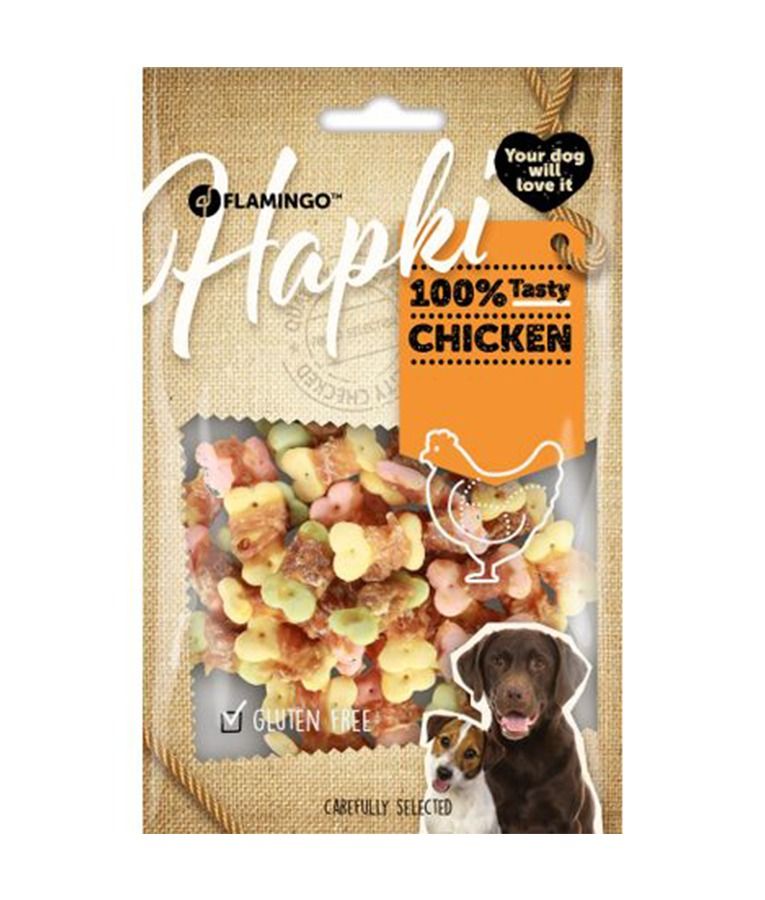 Flamingo Hapki Chicken Biscuits Dog Treats 85g - 85g