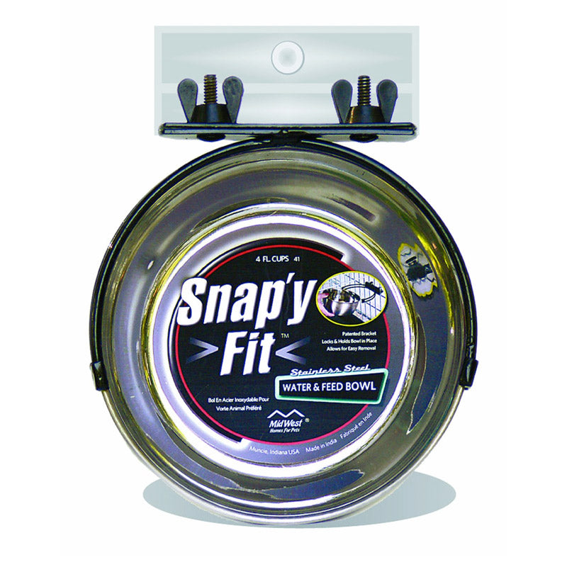 Snap’y Fit Stainless Steel Bowl - 10 oz.