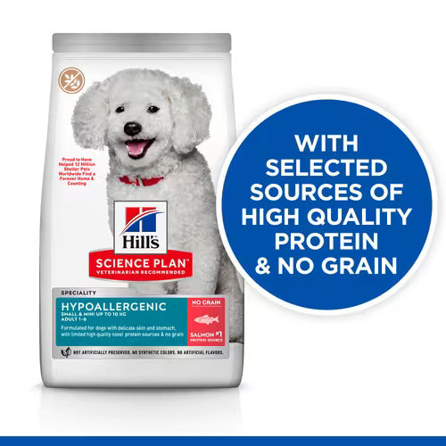 Hill’s Science Plan Hypoallergenic Small & Mini Adult Dry Dog Food with Salmon (1.5KG)