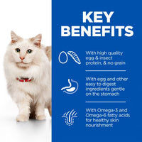 Thumbnail for Hill’s Science Plan Hypoallergenic Adult Cat Food No Grain Egg & Insect Protein (1.5kg)