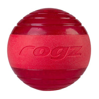 Thumbnail for Rogz Squeekz Fetch Ball Dog Toy - RED