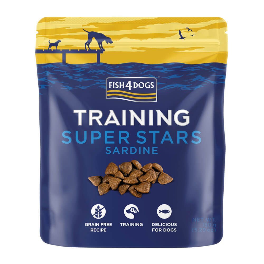 Fish4Dogs Training Super Stars Sardine Dog Treats 150g - 150g