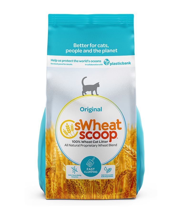 sWheat Scoop Original All Natural Wheat Blend Fast Clumping Cat Litter - 5.44KG
