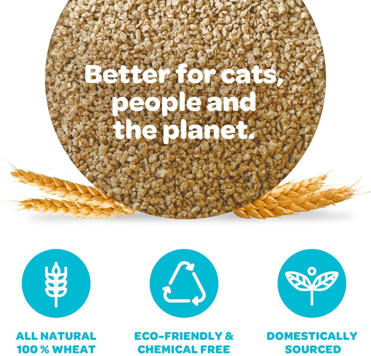 sWheat Scoop Original All Natural Wheat Blend Fast Clumping Cat Litter - 5.44KG
