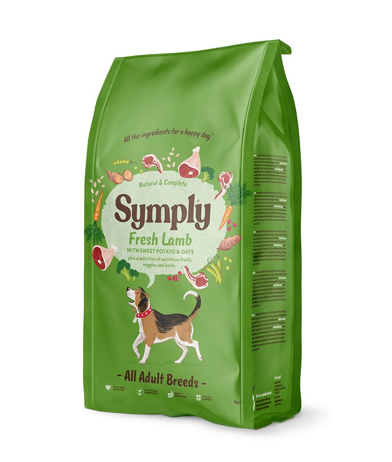 Symply Fresh Lamb All Adult Breeds Dry Dog Food - 12kg