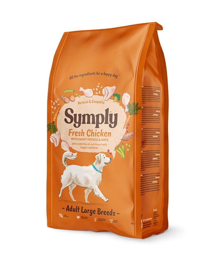 Symply Fresh Chicken Adult Large Breeds Dry Dog Food - 12kg