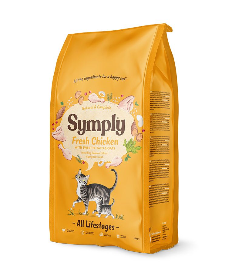 Symply Fresh Chicken All Lifestages Dry Cat Food - 4KG