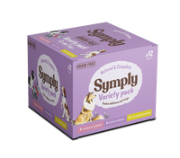 Symply Duck & Turkey, Duck Roast, Chicken Dinner Variety Pack Wet Dog Food 12 x 395g -