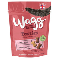 Wagg Tasties Chicken & Liver Tasty Bones Oven Baked Dog Treats 125g - 125g
