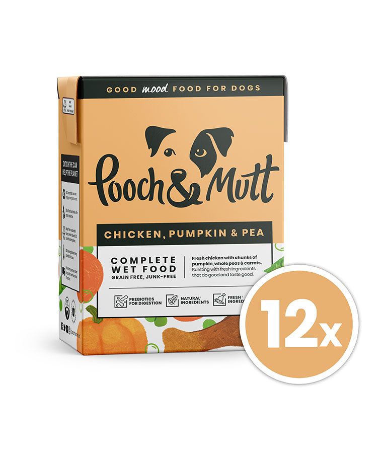 Pooch & Mutt Chicken, Pumpkin & Pea Complete Wet Dog Food 375g - 375g