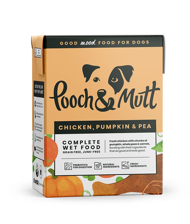 Pooch & Mutt Chicken, Pumpkin & Pea Complete Wet Dog Food 375g - 375g